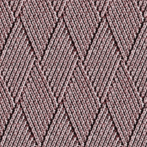 Diamond Knit Pattern in Dark Rich Pink  