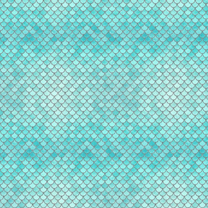 TEAL BLUE MERMAID SCALES SM