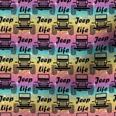 jeep life rainbow