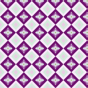 flower diamond purple