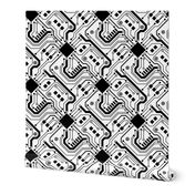 Printed Circuit Board - Black on White