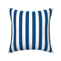 1" Classic Blue and White Stripes - Vertical - Vertical - 1 Inch / 1 In / 1in