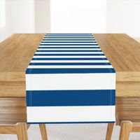 3" Classic Blue and White Stripes - Horizontal - 3 Inch / 3 In / 3in