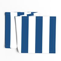 3" Classic Blue and White Stripes - Horizontal - 3 Inch / 3 In / 3in