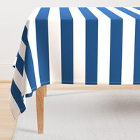 3" Classic Blue and White Stripes - Horizontal - 3 Inch / 3 In / 3in