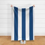 8" Classic Blue and White Stripes - Vertical - Vertical - 8 Inch / 8 In / 8in