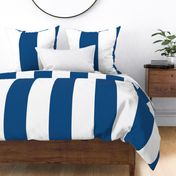 8" Classic Blue and White Stripes - Vertical - Vertical - 8 Inch / 8 In / 8in