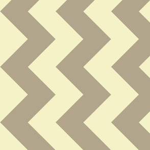 Cream & Taupe chevron-ch