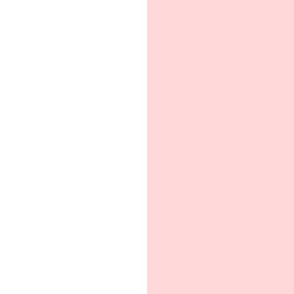 6" Powder Pink and White Stripes - Vertical - 6 Inch / 6 In / 6in