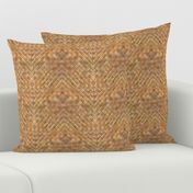 Small Pattern Lauhala Weave-Dark honey