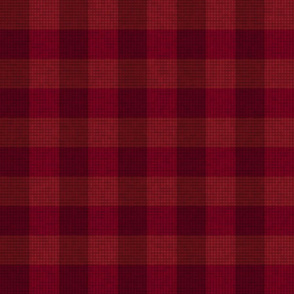 Checkered Plaid in Dark Red