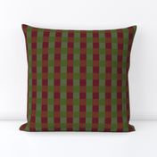 Classic Christmas Red & Green Checkered Squares