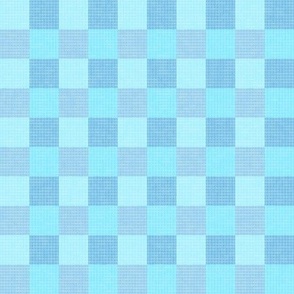 Cool Blue Checkered Squares