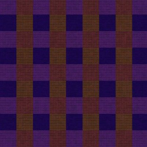 Retro Dark Purple & Brown Checkered Squares