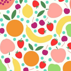 paper cut fruit salad large scale by Pippa Shaw