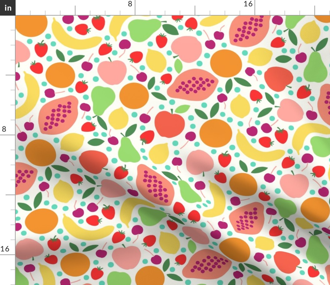 paper cut fruit salad large scale by Pippa Shaw