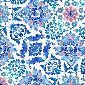 floral tile maiolica