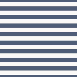indigo and white horizontal stripe