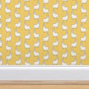 Llama print-  yellow Extra Small