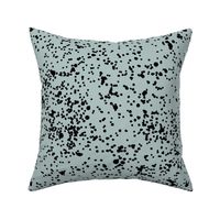 Ink speckles and thick stains spots and dots messy minimal boho design Scandinavian style nursery cool blue winter black LARGE