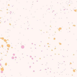 Ink speckles and stains spots and dots messy minimal boho design Scandinavian style nursery creme nude pink orange LARGE