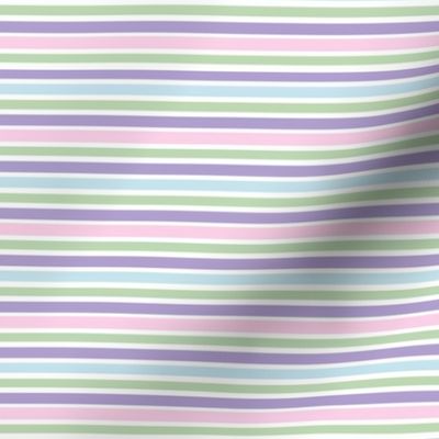 Horizontal Stripe |Pink Purple Blue Green| Renee Davis 