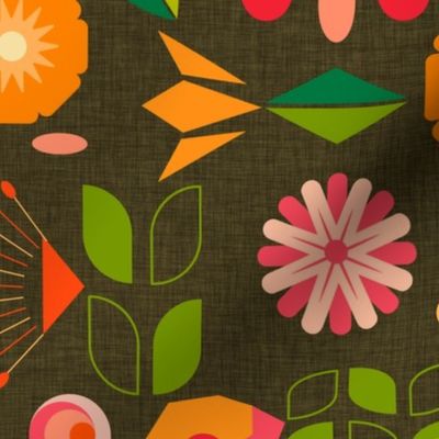 Verdure- Mod Scandi Florals- Large Scale