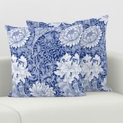 William Morris ~ Chrysanthemum ~  Willow Ware Blue and White 