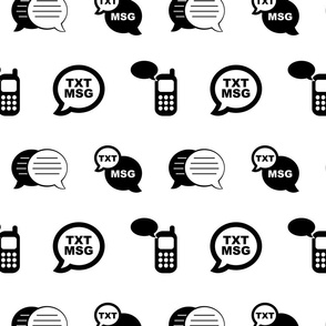 Cell Phone Texting Text Message Icons (Large Scale)