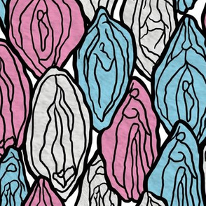 Vagina Fabric in Transgender, Large