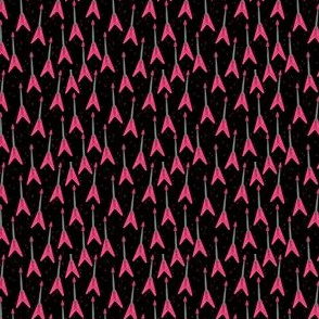 SMALL pink v guitar fabric - guitar fabric, music guitar - black