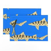 Leopard Shark lg on Sea blue