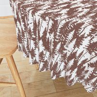 Pine Tree Camouflage / Maroon White Linen Texture Camo Woodland Fabric Wallpaper