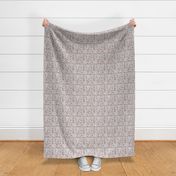 (small scale) Cowgirl - western - pink on grey - LAD20