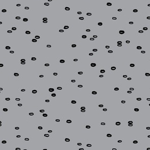 Little drops and ink bubbles spots minimal circle design scandinavian abstract spots nursery off cool gray