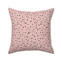 Little drops and ink bubbles spots minimal circle design scandinavian abstract spots nursery off old rose black