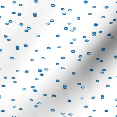 Little drops and ink bubbles spots minimal circle design scandinavian abstract spots nursery blue on white