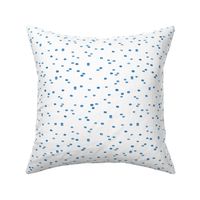 Little drops and ink bubbles spots minimal circle design scandinavian abstract spots nursery blue on white