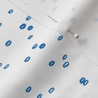 Little drops and ink bubbles spots minimal circle design scandinavian abstract spots nursery blue on white