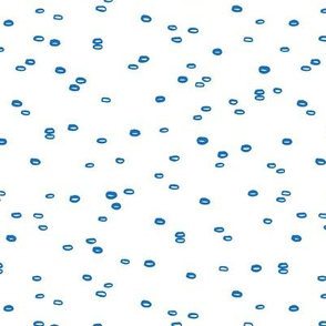 Little drops and ink bubbles spots minimal circle design scandinavian abstract spots nursery blue on white