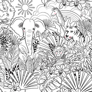 Imaginary Safari-B&W Line-XL