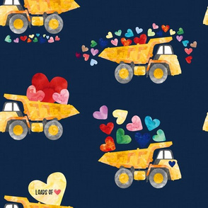 12" Loads of Love Construction Truck // Navy