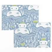 Hippo Swimmers - Blue (Lg). 