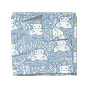 Hippo Swimmers - Blue (Lg). 