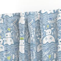 Hippo Swimmers - Blue (s)