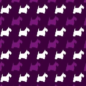 Scottie Dog purple pattern