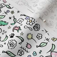 KiniArt Westie Floral Doodles 