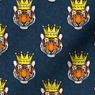 Tigers with crown - dark blue - LAD20