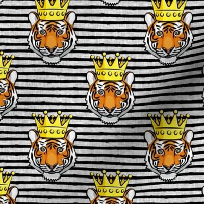 Tigers with crown - black stripes - LAD20