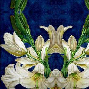 Easter Lillies Blue